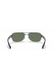 Ray-Ban RB3522 XXL (61 - 17) con lentes de color Verde y Plata Gafas de sol de montura