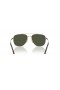 Ray-Ban RB8097 William Titanium XL (59 - 17) con lentes de color Verde y Oro, Gafas de sol de montura
