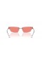 Ray-Ban RB3731 Anh Bio-Base de M (63 - 15) con lentes de color Rosa y Plata Gafas de sol de montura