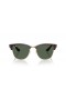 Ray-Ban RBR0504S Clubmaster Inversa S (51 - 21) con lentes de color Verde y la Tortuga Gafas de sol de montura