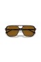 Ray-Ban RB2205 proyecto de Ley One XL (60 - 16) con lentes Marrones y la Tortuga Gafas de sol de montura