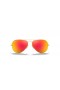 Ray-Ban RB3025 Aviator Flash Lentes XL (58 - 14) con Naranja lentes y Gafas de sol de montura de Oro