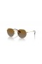 Ray-Ban RB9565S Jack Niños M (47 - 19) con lentes Marrones y Gafas de sol de montura de Oro
