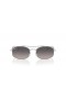 Ray-Ban RB3719 M (51 - 20) con Gris lentes y Gafas de sol de montura de Plata