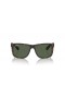 Ray-Ban RB4165F Justin Clásico M (55 - 17) con lentes de color Verde y la Tortuga Gafas de sol de montura