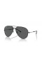 Ray-Ban RB3825 de Edad Aviator XL (58 - 14) con Gris y lentes de marco Negro, Gafas de sol