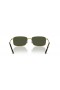 Ray-Ban RB3717 XL (57 - 18) con lentes de color Verde y Oro, Gafas de sol de montura