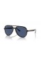 Ray-Ban RB4376 L (57 - 16) con lentes Azules y la Tortuga Gafas de sol de montura