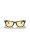 Ray-Ban RB2140F Original Wayfarer Classic L (52 - 22) con lentes de color Amarillo y Negro Gafas de sol de montura