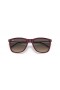 Ray-Ban RB4344 XL (56 - 19) con el Gris lentes y Gafas de sol de montura Roja