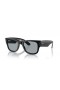 Ray-Ban RB0840S Mega Caminante M (51 - 21) con lentes Azules y Negro Gafas de sol de montura