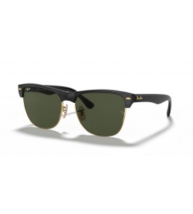 Ray-Ban RB4175 Clubmaster de gran tamaño L (57 - 16) con lentes de color Verde y Negro Gafas de sol de montura