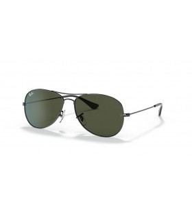 Ray-Ban RB3362 Cockpit XL (59 - 14) con lentes de color Verde y Plata Gafas de sol de montura