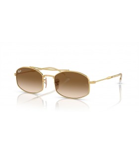 Ray-Ban RB3719 L (54 - 20) con lentes Marrones y Gafas de sol de montura de Oro