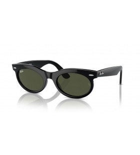 Ray-Ban RB2242 Caminante Oval L (53 - 22) con lentes de color Verde y Negro Gafas de sol de montura