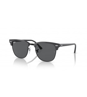 Ray-Ban RB3016 Clubmaster ClÃ¡sico M (49 - 21) con Gris y lentes de marco Negro, Gafas de sol