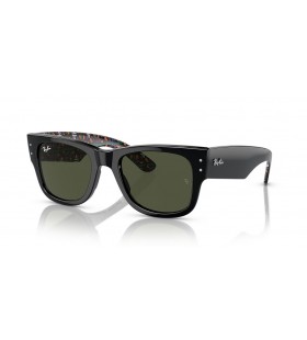 Ray-Ban RB0840S Dia De Muertos Mega Caminante M (51 - 21) con lentes de color Verde y Negro Gafas de sol de montura