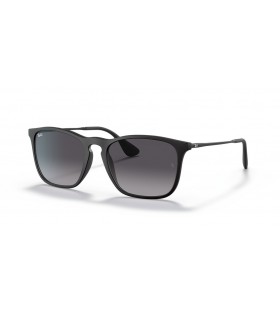 Ray-Ban RB4187F Chris M (54 - 18) con Gris y lentes de marco Negro, Gafas de sol