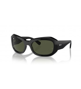 Ray-Ban RB2212 Beate M (56 - 20) con lentes de color Verde y Negro Gafas de sol de montura