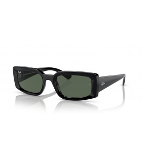 Ray-Ban RB4395 Kiliane Bio-Base de M (54 - 21) con lentes de color Verde y Negro Gafas de sol de montura
