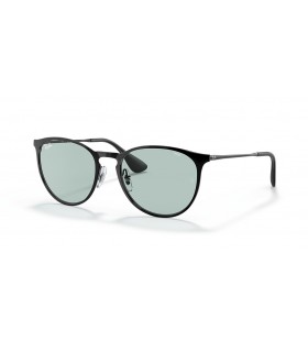 Ray-Ban RB3539 Erika Metal Evolucionar M (54 - 19) con lentes de color Verde y Negro Gafas de sol de montura
