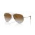 Ray-Ban RBR0101S Aviador Inversa XXL (62 - 11) con lentes Marrones y Gafas de sol de montura de Plata