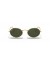 Ray-Ban RB3547 البيضاوي المعادن XL (54 - 21) مع الأخضر العدسات الذهب الإطار النظارات الشمسية