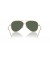 Ray-Ban RBR0101S الطيار عكس XXL (62 - 11) مع الأخضر العدسات الذهب الإطار النظارات الشمسية
