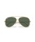Ray-Ban RBR0101S الطيار عكس XXL (62 - 11) مع الأخضر العدسات الذهب الإطار النظارات الشمسية