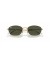 Ray-Ban RB3749 L (55 - 18) مع الأخضر العدسات الذهب الإطار النظارات الشمسية