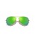 Ray-Ban RB3025 الطيار فلاش العدسات م (55 - 14) مع الأخضر العدسات الذهب الإطار النظارات الشمسية