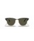 Ray-Ban RB3016F Clubmaster الكلاسيكية XL (55 - 19) مع الأخضر العدسات و النظارات الشمسية الإطار الأسود