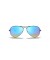 Ray-Ban RB3025 الطيار فلاش العدسات التدرج م (55 - 14) مع الأزرق العدسات و النظارات الشمسية الإطار الأسود