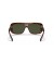 Ray-Ban RB2196 بلير L (64 - 13) مع الأخضر العدسات البني نظارات الإطار