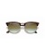 Ray-Ban RB3016 Clubmaster فلاش عدسات L (51 - 21) مع الأخضر العدسات السلحفاة نظارات الإطار