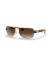 Ray-Ban RB3522 XXL (61 - 17) مع البني العدسات الذهب الإطار النظارات الشمسية