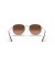 Ray-Ban RB3548N سداسية شقة العدسات م (51 - 21) مع البني العدسات النحاس نظارات الإطار