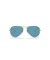 Ray-Ban RB3025 الطيار الكلاسيكية XL (58 - 14) مع العدسات الزرقاء والذهب نظارات الإطار