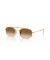 Ray-Ban RB3719 L (54 - 20) مع البني العدسات الذهب الإطار النظارات الشمسية