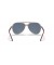 Ray-Ban RB4376 L (57 - 16) مع الأزرق العدسات رمادي نظارات الإطار