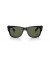 Ray-Ban RB0840S ميجا عابر سبيل م (51 - 21) مع الأخضر العدسات و النظارات الشمسية الإطار الأسود