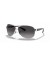 Ray-Ban RB3386 L (63 - 13) مع العدسات الرمادية والفضية نظارات الإطار
