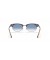 Ray-Ban RB3946 Clubmaster البيضاوي S (52 - 19) مع العدسات الزرقاء و البيج نظارات الإطار