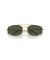 Ray-Ban RB3845 Explorer V XXL (60 - 17) مع الأخضر العدسات الذهب الإطار النظارات الشمسية