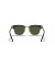 Ray-Ban RB2176 Clubmaster للطي L (51 - 21) مع الأخضر العدسات و النظارات الشمسية الإطار الأسود