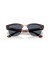 Ray-Ban RBR0504S Clubmaster عكس S (51 - 21) مع العدسات الزرقاء والذهب نظارات الإطار