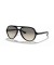 Ray-Ban RB4125 القطط 5000 الكلاسيكية م (59 - 13) مع العدسات الرمادية و السوداء نظارات الإطار