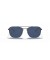 Ray-Ban RB3588 L (55 - 19) مع الأزرق العدسات و النظارات الشمسية الإطار الأسود