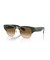 Ray-Ban RB0316S ميجا Clubmaster لتر (50 - 21) مع العدسات البني و الأخضر نظارات الإطار