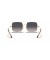Ray-Ban RB1971 مربع 1971 الكلاسيكية L (54 - 19) مع العدسات الزرقاء والذهب نظارات الإطار